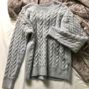 H&M | Soft Basic Sweater | Dusty Pastel Blue